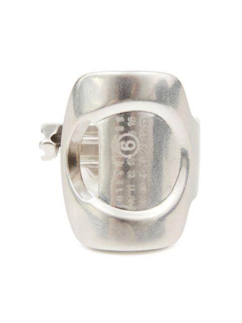numbers-engraved cut-out ring by MM6 MAISON MARGIELA