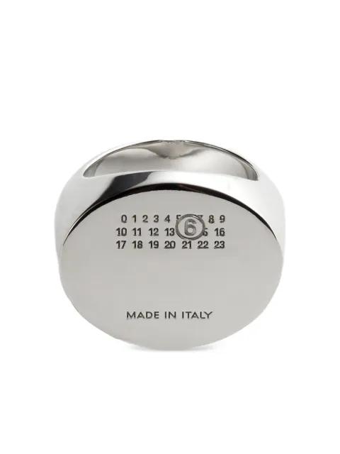 numbers-engraved signet ring by MM6 MAISON MARGIELA