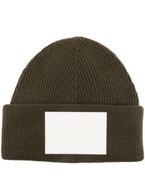 numbers-motif knitted beanie by MM6 MAISON MARGIELA