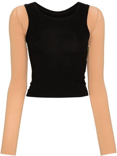 numbers-motif layered top by MM6 MAISON MARGIELA