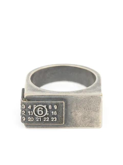 numbers-motif ring by MM6 MAISON MARGIELA