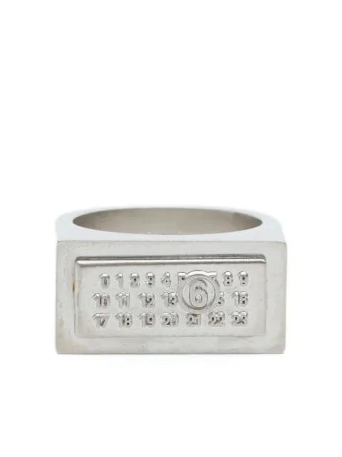 numbers-motif ring by MM6 MAISON MARGIELA