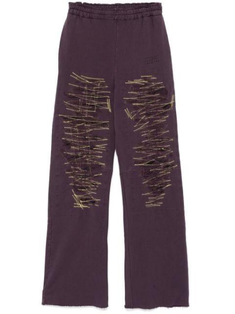numbers-motif track pants by MM6 MAISON MARGIELA