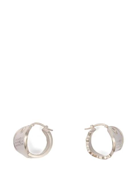 numeric-engraved hoop earrings by MM6 MAISON MARGIELA