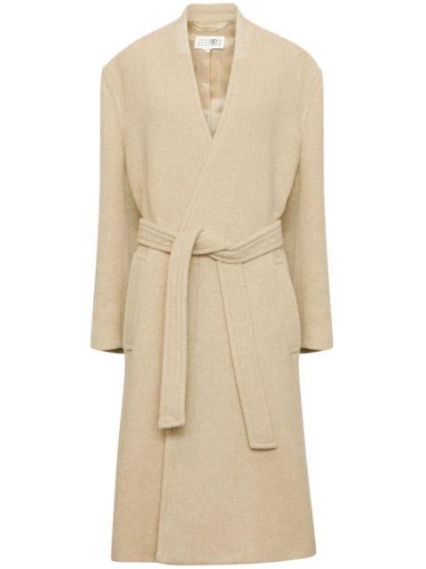 oversized pile coat by MM6 MAISON MARGIELA