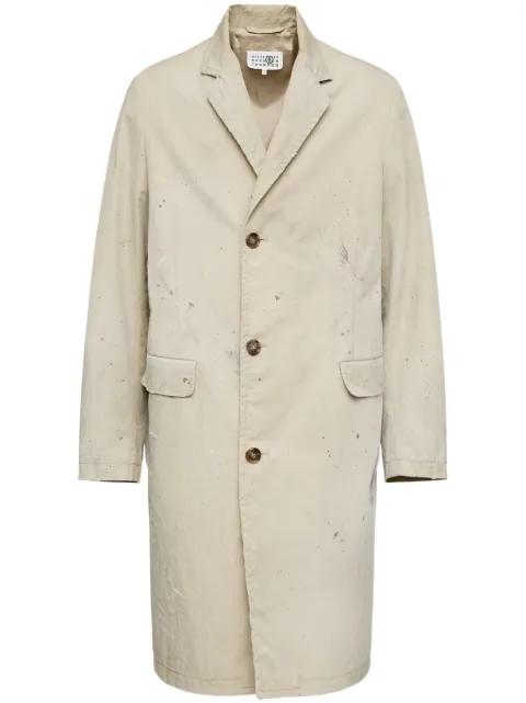 paint-splatter coat by MM6 MAISON MARGIELA