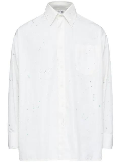 paint-splatter shirt by MM6 MAISON MARGIELA