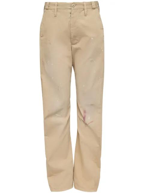 paint-splatter trousers by MM6 MAISON MARGIELA