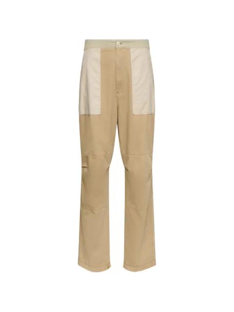 paneled-design workwear cotton trousers by MM6 MAISON MARGIELA