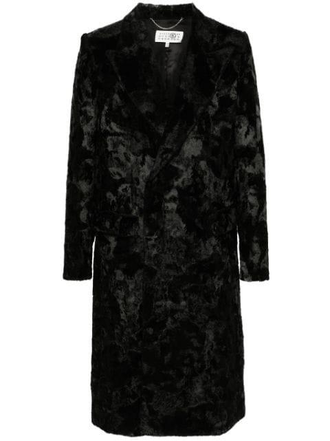 patterned-jacquard coat by MM6 MAISON MARGIELA