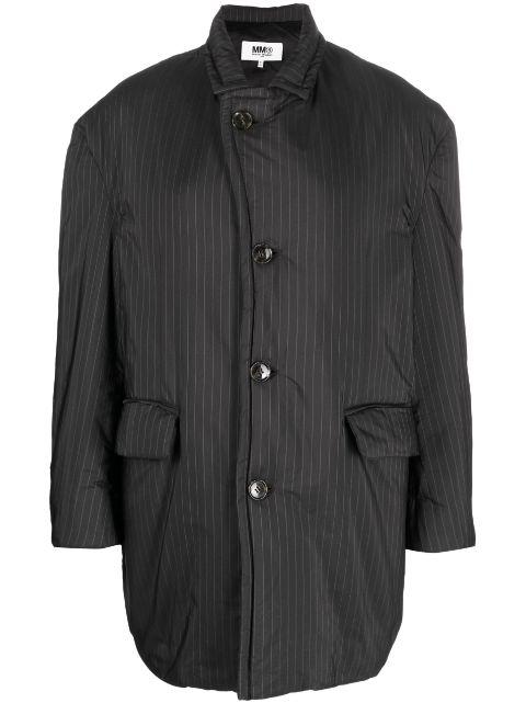 pinstripe button-fastening jacket by MM6 MAISON MARGIELA