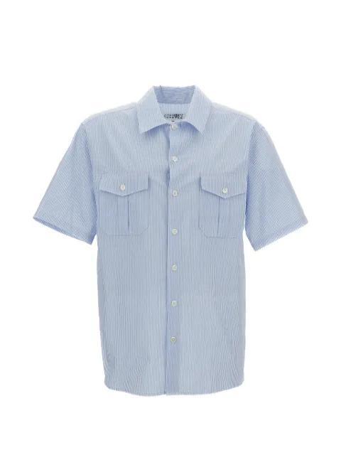 pinstripe chest-pocket shirt by MM6 MAISON MARGIELA