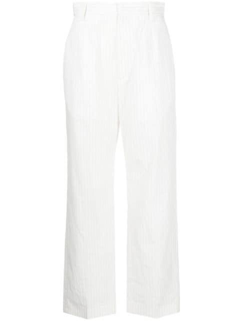pinstripe cropped trousers by MM6 MAISON MARGIELA