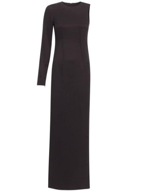 pintucked one-shoulder blouse by MM6 MAISON MARGIELA