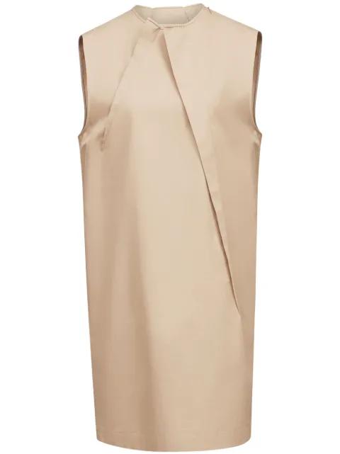 pleat-detail cap sleeved dress by MM6 MAISON MARGIELA