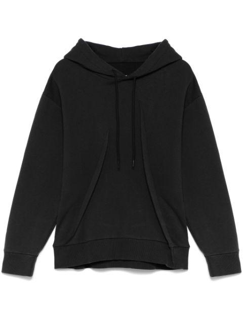 pleat-detailed hoodie by MM6 MAISON MARGIELA