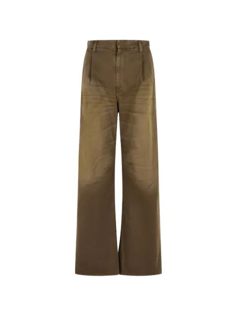 pleated straight-leg jeans by MM6 MAISON MARGIELA