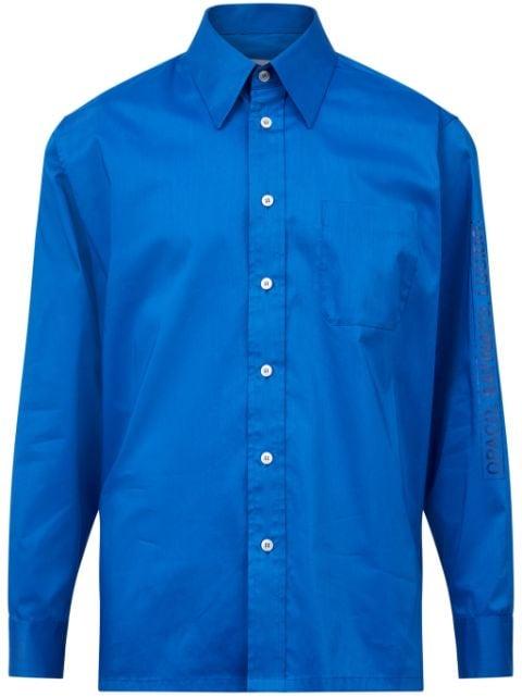 pointed-collar button-up shirt by MM6 MAISON MARGIELA