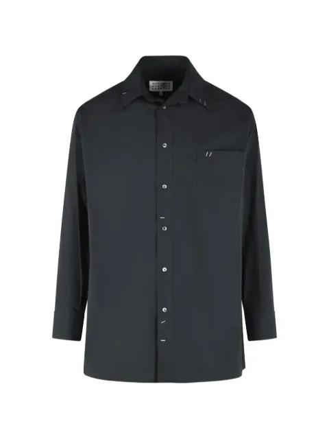 pointed collar staple detail shirt by MM6 MAISON MARGIELA