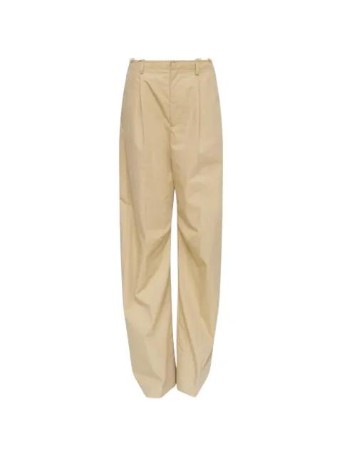raw-edge pleated trousers by MM6 MAISON MARGIELA