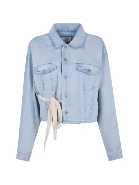 raw-hem denim jacket by MM6 MAISON MARGIELA