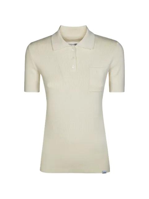 ribbed-knit pocket polo shirt by MM6 MAISON MARGIELA