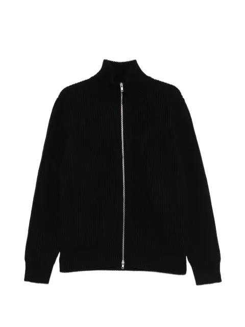 ribbed-knit zip-up sweater by MM6 MAISON MARGIELA