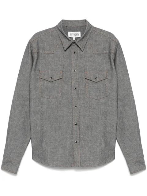 rinsed denim shirt by MM6 MAISON MARGIELA