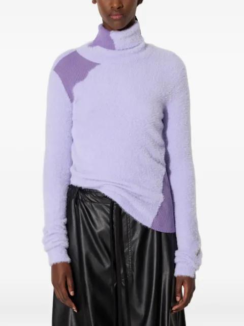 roll neck panelled sweater by MM6 MAISON MARGIELA