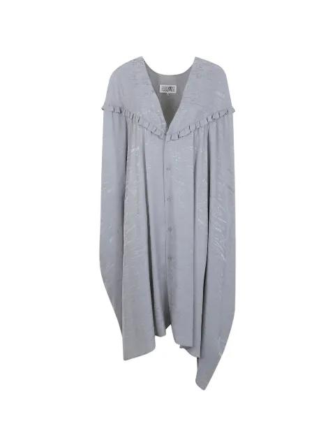 ruffled V-neck dress by MM6 MAISON MARGIELA