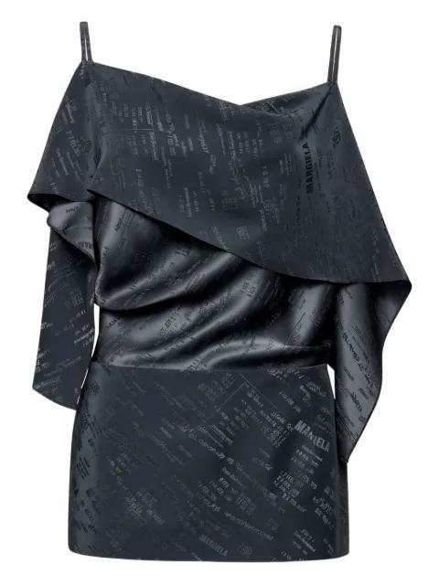 ruffled open back top by MM6 MAISON MARGIELA