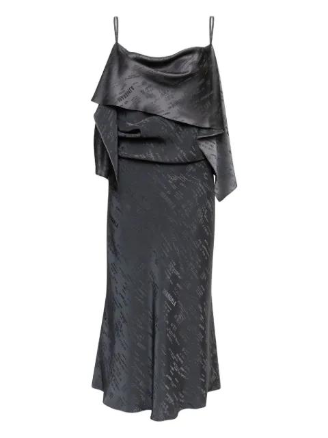 ruffled strap midi dress by MM6 MAISON MARGIELA