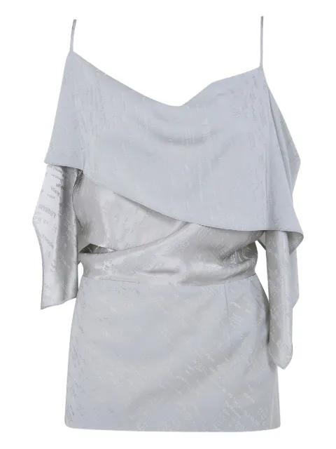 ruffled strappy blouse by MM6 MAISON MARGIELA