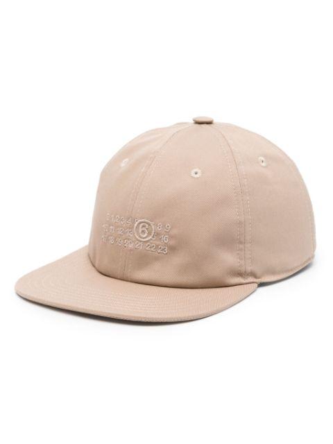 signature-numbers embroidered cap by MM6 MAISON MARGIELA