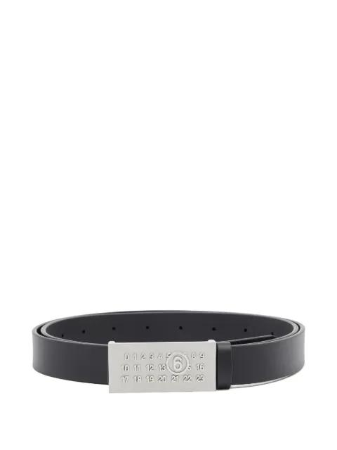 silver tone buckle belt by MM6 MAISON MARGIELA