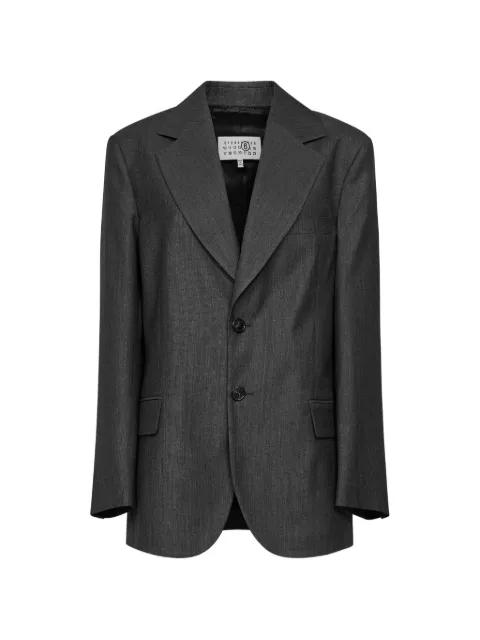 single-breasted oversized blazer by MM6 MAISON MARGIELA