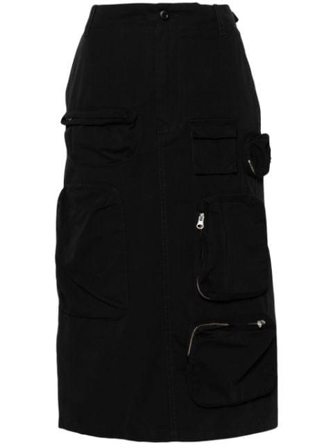 single stitch-logo cargo skirt by MM6 MAISON MARGIELA