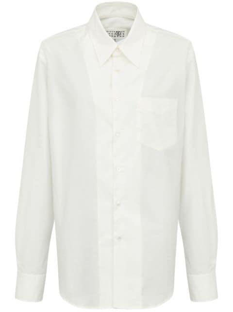 slash-detail cotton shirt by MM6 MAISON MARGIELA