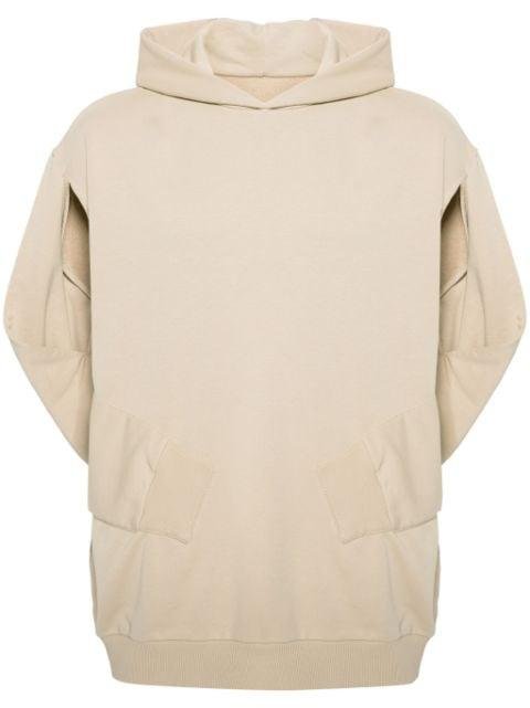 sleeveless cotton-blend hoodie by MM6 MAISON MARGIELA