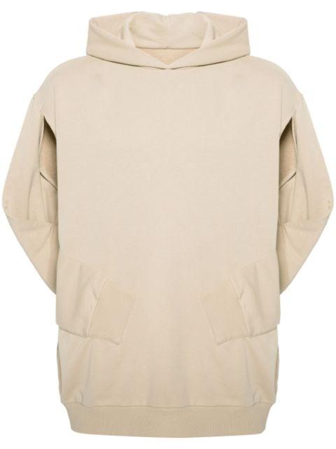 sleeveless cotton-blend hoodie by MM6 MAISON MARGIELA