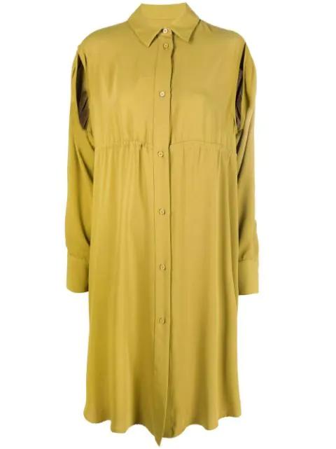 slit-sleeved shirt dress by MM6 MAISON MARGIELA