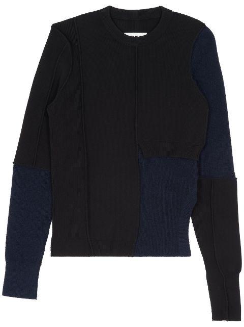 stitch-detail crew-neck jumper by MM6 MAISON MARGIELA