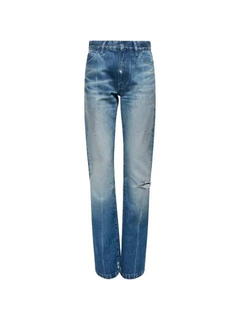 straight-leg five-pocket jeans by MM6 MAISON MARGIELA