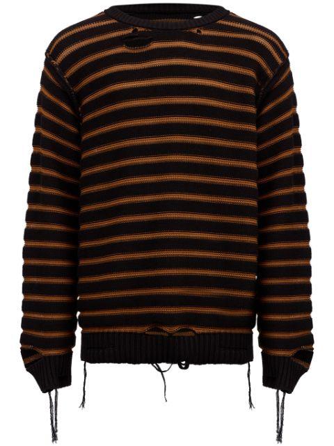 stripe-pattern jumper by MM6 MAISON MARGIELA