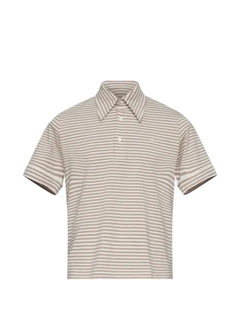striped button polo shirt by MM6 MAISON MARGIELA