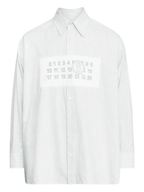 striped button-up shirt by MM6 MAISON MARGIELA