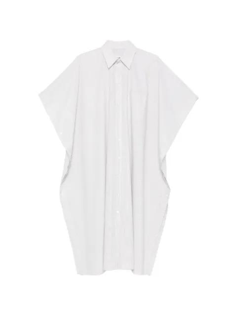 striped midi  shirt dress by MM6 MAISON MARGIELA