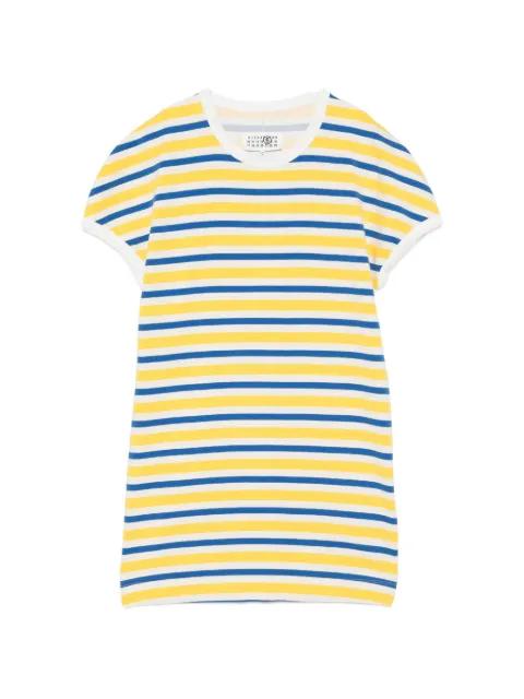 striped short-sleeve dress by MM6 MAISON MARGIELA