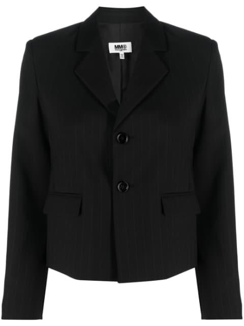 striped single-breasted blazer by MM6 MAISON MARGIELA