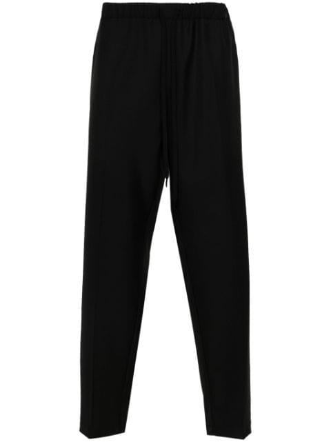 tapered-leg drawstring trousers by MM6 MAISON MARGIELA